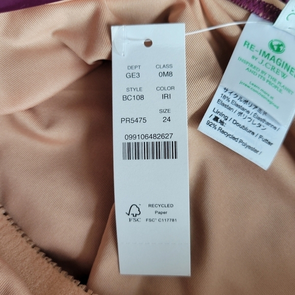 J. Crew One Shoulder Ruched One Piece Swimsuit - Picture 8 of 8